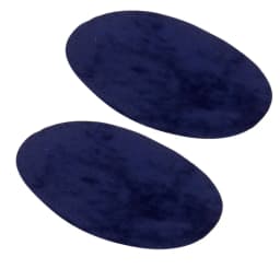 4pcs Oval Suede Cowhide Elbow Knee Velvet Patch Iron On Patches for Sweater Repair Clothing Bag Jeans Garment Sewing Accessories