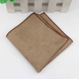 Solid Soft Microsuede Handkerchiefs Woven White Pink Red Blue Pocket Square Mens Casual Square Pockets Handkerchief Towels