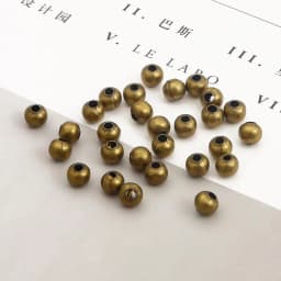 1000Pcs Iron Metal Round Beads Smooth Ball Loose Spacer Beads For Jewelry Making DIY Bracelet Charms Jewelry Accessories 2-6mm