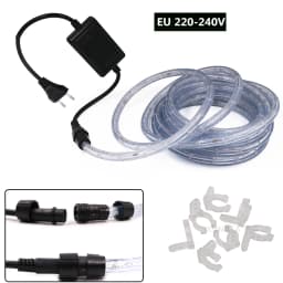 AC 220V Neon Strip LED Strip Waterproof Neon Sign LED Light Christmas Party Decoration Outdoor Rainbow Tube Rope Light Led Strip