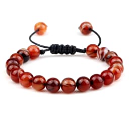 Men Energy Beads Bracelet Adjustable Natural Stone Agates Onyx Charm Bracelets Chakra Healing Women Yoga String Bangles Jewelry