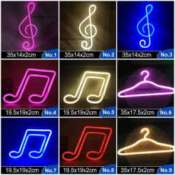 LED Neon Light Sign Strip New 189 Styles Wall Art Lamp Nightlight LOVE Heart Animal Cat Figure Model Decor Room Shop Xmas Gift