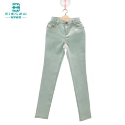 60CM BJD Doll Clothes 1/3 SD Toys Ball Jointed Doll Fashion Striped Turtleneck Jeans