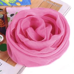 Korean Solid Color Chiffon Square Silk Scarf 70x70CM Summer Sunscreen Thin Transparent Gauze Neck Protection Woman's Shawl P71