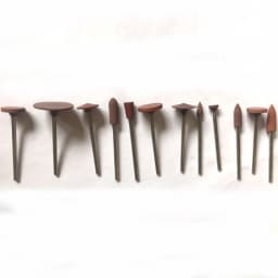 12pcs Rubber Polishing Wheel Silicone Grinding Head Fine Grit Dremel Rotary Tools