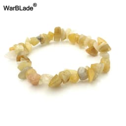 Natural Gem Stone Bracelet Amethyst Irregular Stretch Chip beads Nuggets Quartz Bracelets Bangles Crystal Wristband For Women