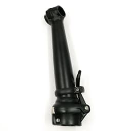 412 Folding Bike Stem 25.4mm-Handlebar 28.6mm-Fork 21.5cm Double Nut Fixing Inward Folding Stem Tube Black/Silver