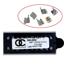 Orthodontic Brackets 1 Pack Metal Mini Roth Slot 022 345 3 Hooks Dental Braces For Teeth MBT 018 Dentist Materials Dentistry