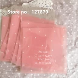 Flower Dot Bow Plastic Bag Wedding Birthday Cookie Candy Gift Packaging Bags OPP Self Adhesive Party Favors Decoration 14x14cm