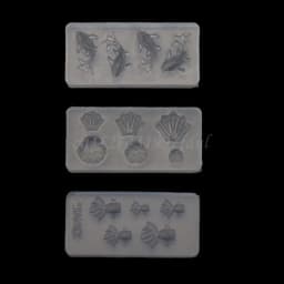 3Pc Mini Size Goldfish Lotus Leaf Earrrings Water Dag DIY Resin Jewelry Mold Kit