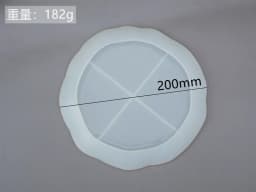 Silicone Round Tray Fruit Plate Mold Handcrafted Mirror Resin Mold Crystal Table Plate Decoration Silicone Mold For Resin