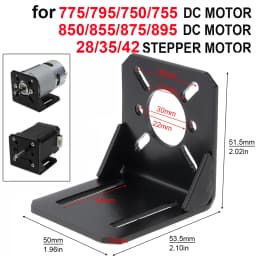 775 Motor Mount Bracket Universal Fixing Mounting Bracket for 750/755/775/795/895 DC Motors Nema 17 28/35/42 Stepper Motor