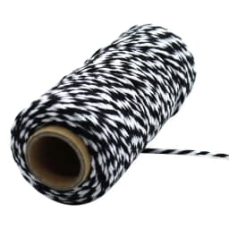 100Meter/Roll Two Colors Cotton Baker Twine Rope Cord Christmas Wedding Decoration Gift Packaging String DIY Gift Crafts Wrap