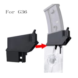 VULPO Airsoft Paintball M4 BB Speed Loader 1000 Rounds Hand Crank Quick Loader AK MP5 G36 Magazine Speed Loader Adapter