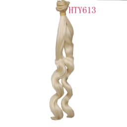 Russian Handmade Doll Hair 25 cm High Temperature Curly Hair for 1/3 1/4 1/6 BJD DIY Curly Doll Wigs Tree