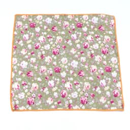New Floral Pocket Square Gift Set Handkerchief 100% Cotton Hankie Printing Women&Men Casual Party Gift Tuxedo Bow Tie Accessory