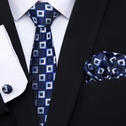 Hot Sale 7.5 cm Tie Pocket Squares Cufflink Set Necktie Pink Purple Hombre Printed Formal Clothing Accessories Fit Party