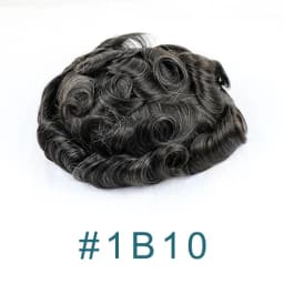 30mm Wave Human Hair Cheapest Thin Micro Skin Base Natural Hairline Toupee for Men Hair Loss Scallop Front Capillary Prosthesis
