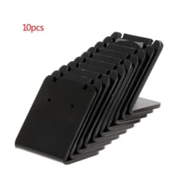 10 Pcs Earrings Shelf Display Stand Holder L Shape Rectangle Acrylic Professional Ear Stud Jewelry Show Bracket Rack Showcase