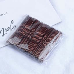 50pcs Hair Waved U-shaped Bobby Pin Barrette Salon Grip Clip Hairpins Black Metal Hair Accessories For Bun Gifts