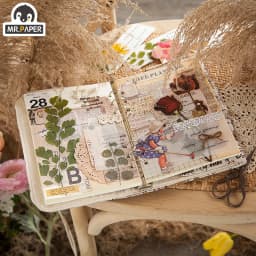 6Pcs Weekend Flowers Deco Stickers Set DIY Stationery Scrapbooking Album Styling Toy Decoration 8 Unique Design Options
