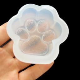 Mirror Diamond Cat Claw Epoxy Silicone Mold Crystal Cat Claw Key Chain Pendant Jewelry Casting Making Mould For Resin