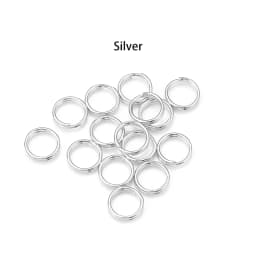 100-200pcs/Lot 4 5 6 8 10 12mm Open Jump Rings Double Loops Split Rings Connectors For Jewelry Making Accessories DIY Necklace
