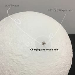 ZK20 LED Night Light 3D Print Moon Lamp Rechargeable Color Change 3D Light Touch Moon Lamp Children's Lights for Dropshipping