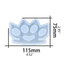 Crystal Epoxy Resin Mold 4 Cavity Knuckle Dusters Casting Silicone Mould DIY Crafts Self-Defense Making Tools