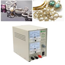 PHYHOO 1502 Jewelry Electroplating Machine Gold Plating Machine 2A Plater Electroplating Kit with Adjustable Voltage