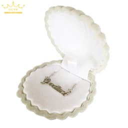 10pcs/lot Shell Shape Lovely Velvet Wedding Engagement Ring Box For Earrings Necklace Bracelet Jewelry Display Gift Box Holder