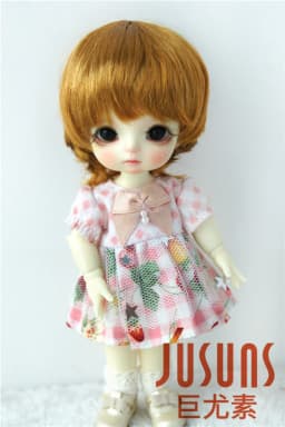 1/12 1/8 OB11 Doll Wigs D28053 3-4inch 4-5inch 5-6inch Enfant Cut Synthetic Mohair BJD Hair Lati Yellow &White Tiny Accessories