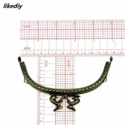 10 Pcs/Lot 12.5 CM Embossing Arc Antique Bronze Rabbit Head Metal Purse Frame Kiss Clasp DIY Bag Accessory