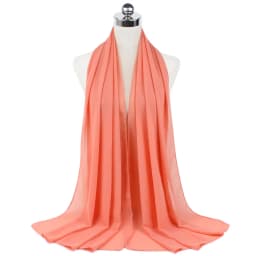 New Premium Plain Chiffon Scarf Muslim Hijab Instant Shawl Soft Ball Bubble Chiffon Head Wraps Islamic Lady Women Hijabs
