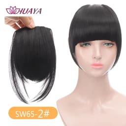 Synthetic Bangs Clip-in Hair Extensions Thick Bangs Hairpieces for Women Daily Heat Resistant Fake Bangs