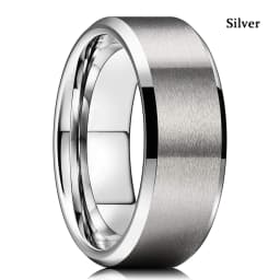 Fashion Men's Smooth Black Stainless Steel Rings Width Signet Square Infinity Finge Ring Hiphop Male Wedding Party Jewelry Gift