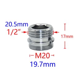 Brass 1/2" To M22 M24 M14 M20 Thread Connector Garden Household Faucet Adapter Durable Joint Coupler Fittings 1PC