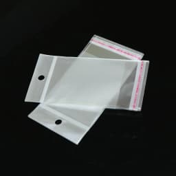 100pcs 50pcs Self Sealing Plastic Bags Transparent Small Poly OPP Jewelry Gift Packing Self Adhesive Candy Packaging Hanging Bag