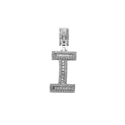 JINAO 2021 NEW Baguette Rectangular Zircon Letters Pendant High Quality Iced Out Charm AAA+CZ Necklace With 4mm Tennis Chain