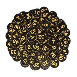 20-100PCS 16 Color Round Number Beehive Label Beekeeping Box Numbered With Hole Tag Animal Livestock Markers Classification Sign