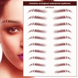 6D Eyebrow Tattoo Sticker Waterproof Eyebrow Templates Tools Cosmetics Professional Makeup Eye Brow Shaper Eyebrows Sticker