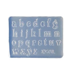 1 Pc Mini Letters Numbers 3D Nail Art Decorations UV Crystal Epoxy Mold Nail Ornaments Silicone Mould DIY Crafts Jewelry Casting