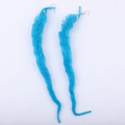 New Lovely Funny Long Plush Worm Drop Earrings For Women Personality Animal Insect Dangle Earrings Fashion Party Jewelry