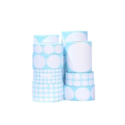 10mm 15 25 30 40 50 60 70 80 90 100mm Diameter Round Blank White Thermal Paper Label SKU Barcode Size Cake Flower Food Sticker