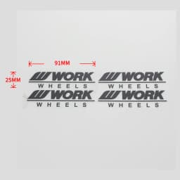 Wholesale car styling rim sticker RAYS VOLK TE37 CE28 RACING WORK ADVAN ENKEI SSR WEDSSPORT PVC decoration tire wheel sticker wa