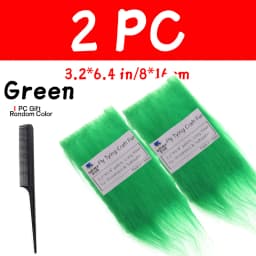 WIFREO 2PC Fly Tying Long Hairy Craft Fur Artificial Synthetic Fluffy Fiber Fly Body&Tail Materials For Pike Bass Saltwater Fly
