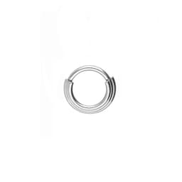 316L Surgical Stainless Steel Segment 3 Layer Septum Nose Rings Hoops for Women Clicker Tragus Helix earrings body Piercing 1pc