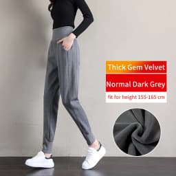 Joggers Women Plus Size Thick Warm Winter Sweatpants Outwear Gem Velet on Fleece Female Trousers Sport Casual Pants Suits Loose