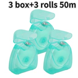 10 Rolls 50m Dental Flosser Spool Toothpick Dental Floss Tooth Cleaning Oral Hygiene Tooth Cleaning Wax Mint Floss