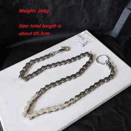 Pants chain Punk Men Wallet Belt Chain Bicycle chain Metal Trousers Chain For Jeans Pants Fashion Jewelry For Men Women